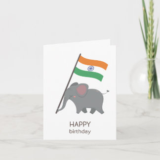 Carte d'anniversaire indienne