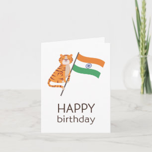 Carte d'anniversaire indienne