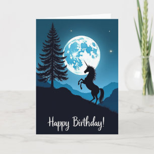Carte d'anniversaire Indigo Equine