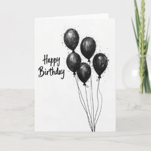 Carte d'anniversaire Ink Spheres