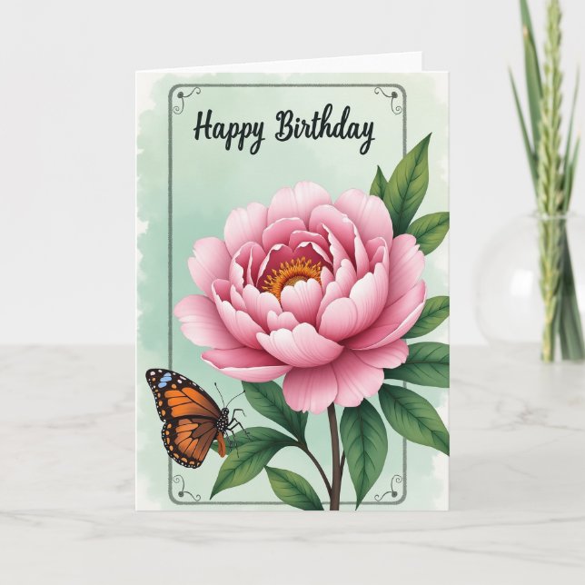 Carte d'anniversaire Insect Bloom (Devant)
