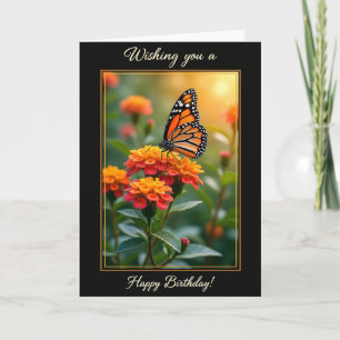 Carte d'anniversaire Insecte au Lever du Soleil