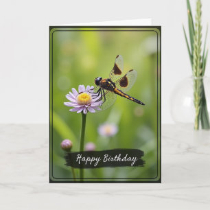 Carte d'anniversaire Insecte doré joyeux