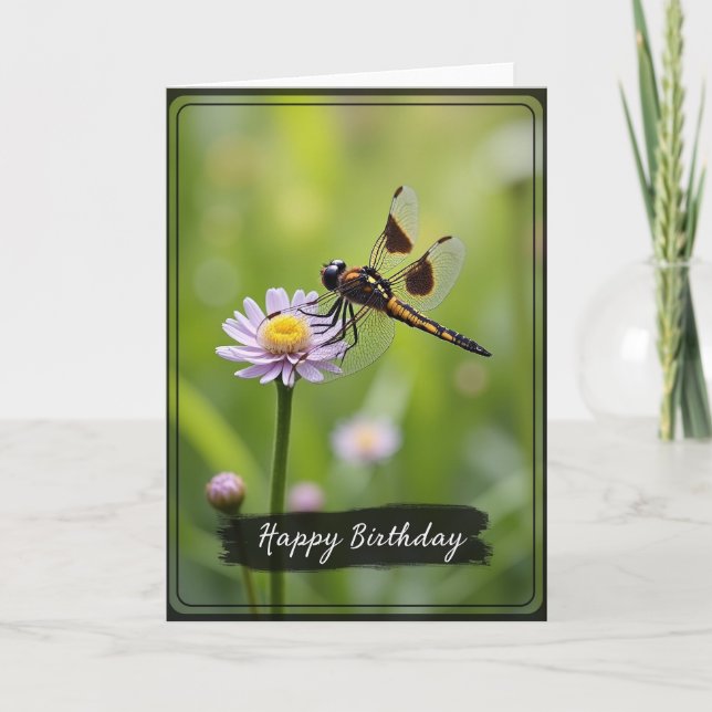 Carte d'anniversaire Insecte doré joyeux (Devant)
