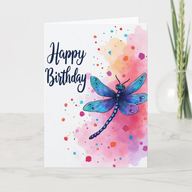 Carte d'anniversaire Insecte Mignon (Devant)