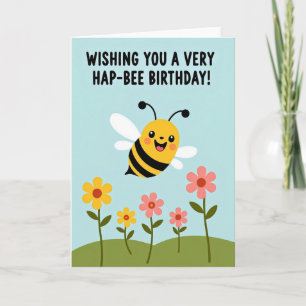 Carte d'anniversaire Insecte Suave