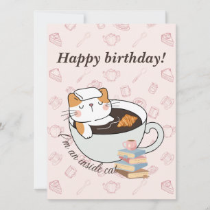 Carte d'anniversaire Inside Cat Spa