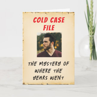Carte d'anniversaire inspirée de Criminal Minds |
