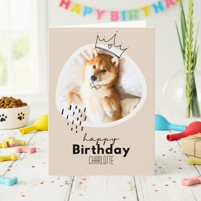 Carte d'anniversaire inspirée de Shiba Inu (Shiba Inu Inspired Birthday Card)