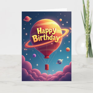 Carte d'anniversaire interstellaire