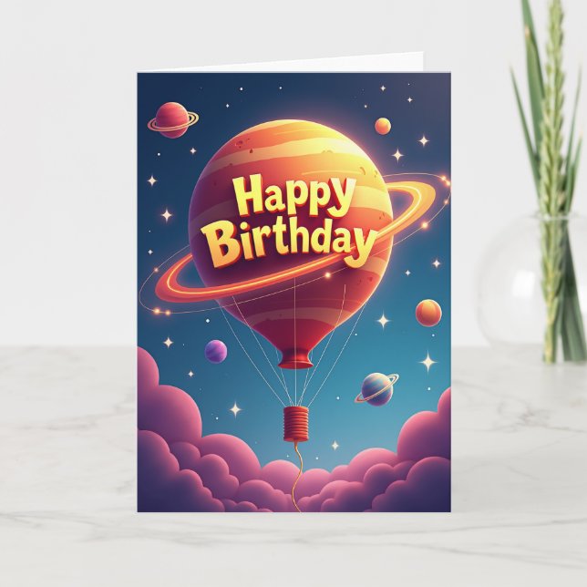 Carte d'anniversaire interstellaire (Devant)