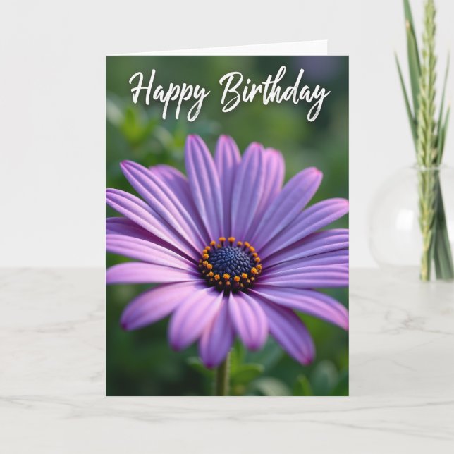 Carte d'anniversaire Intricate Bloom (Devant)