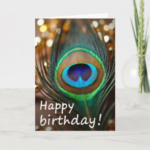 Carte d'anniversaire iridescente