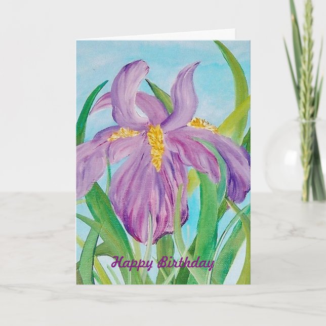 Carte d'anniversaire Iris (Devant)