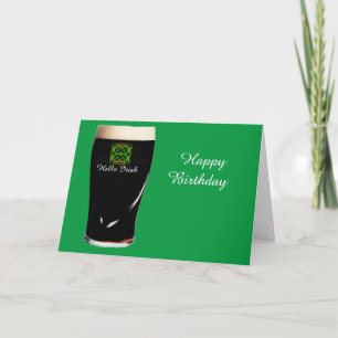 Carte d'anniversaire irlandaise
