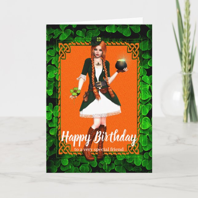Carte d'anniversaire irlandaise (Devant)