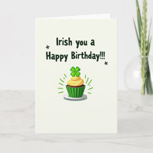 Carte d'anniversaire irlandaise amusante