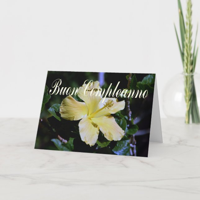 Carte d'anniversaire italienne (Devant)