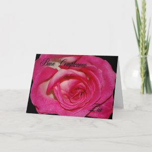 Carte d'anniversaire italienne pour la tante