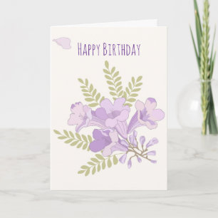 Carte d'anniversaire Jacaranda Blooms Australienne