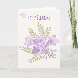Carte d'anniversaire Jacaranda Blooms Australienne