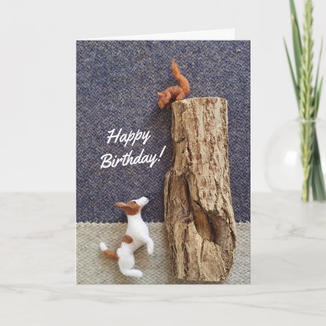 Carte d'anniversaire Jack Russell (Devant)