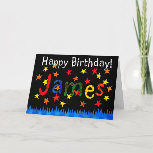 Carte d'anniversaire "James"