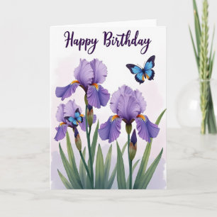 Carte d'anniversaire Jardin Joyeux
