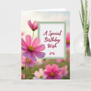 Carte d'anniversaire Jardin Lumineux