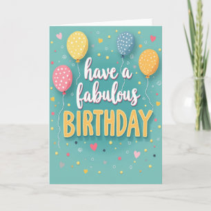Carte d'anniversaire jaune gras