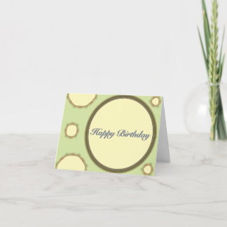 Carte d'anniversaire Jaune Vert