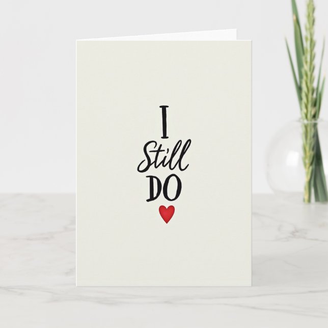 Carte d'anniversaire Je t'aime toujours (Devant)
