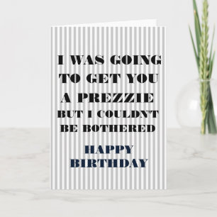 Carte d'anniversaire - JE VAIS...