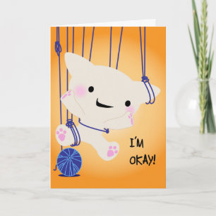Carte d'anniversaire Je vais bien