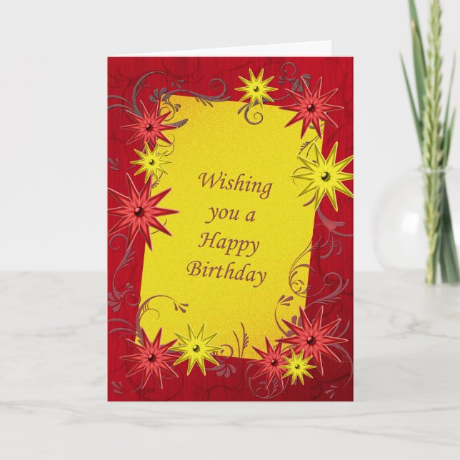 Carte d'anniversaire jeune et fougueuse (Devant)