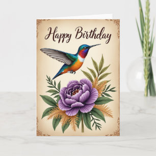 Carte d'anniversaire Jewel Bird
