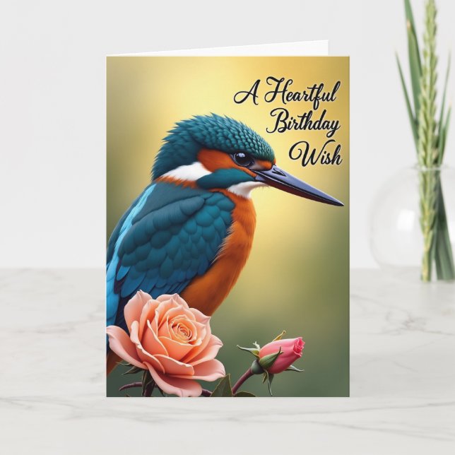 Carte d'anniversaire Jewel Bird (Devant)