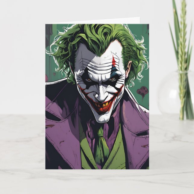 carte d'anniversaire joker (Devant)