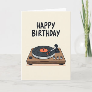 Carte d'anniversaire Joueur Rétro
