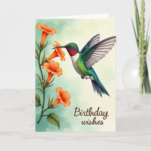 Carte d'anniversaire Joyau Vibrant (Devant)