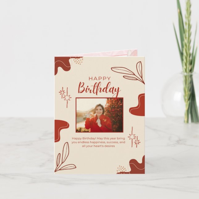 carte d'anniversaire joyeuse (Devant)