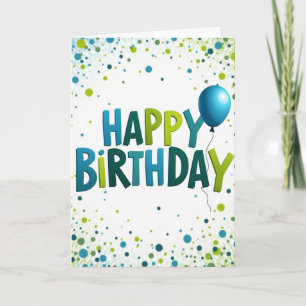 Carte d'anniversaire joyeuse Azure