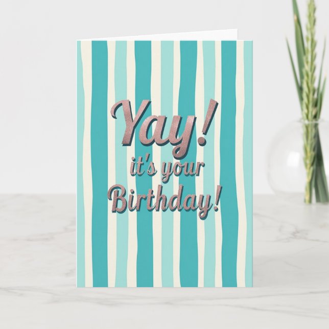 Carte d'anniversaire Joyeuse Brillante (Devant)