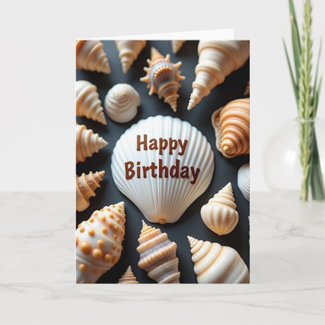 Carte d'anniversaire Joyeuse Coquille (Devant)