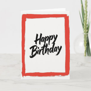 Carte d'anniversaire Joyeuse Coup de pinceau