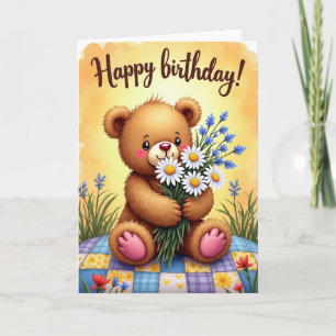 Carte d'anniversaire joyeuse Daisy