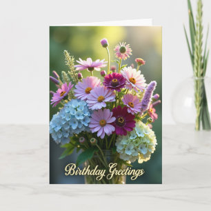 Carte d'anniversaire joyeuse Daisy Bloom