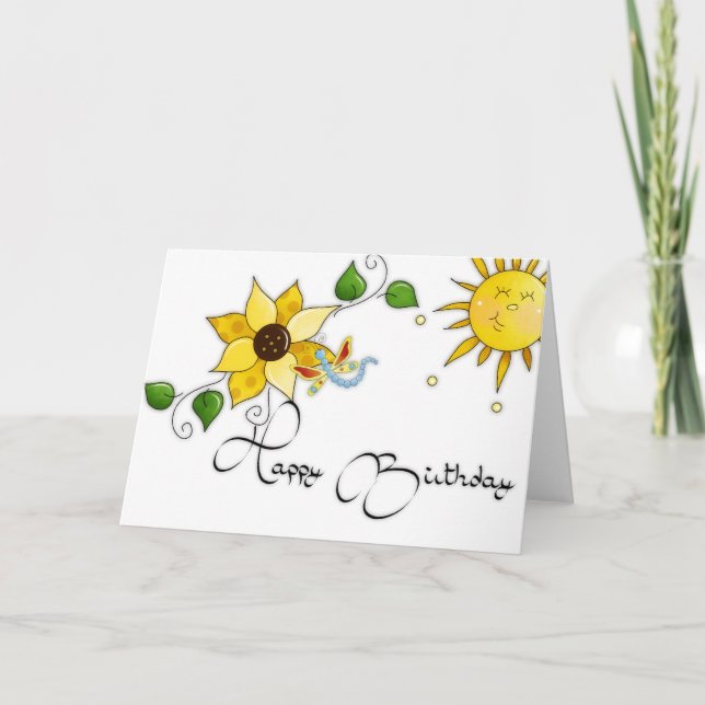 Carte d'anniversaire joyeuse de la libellule de to (Devant)