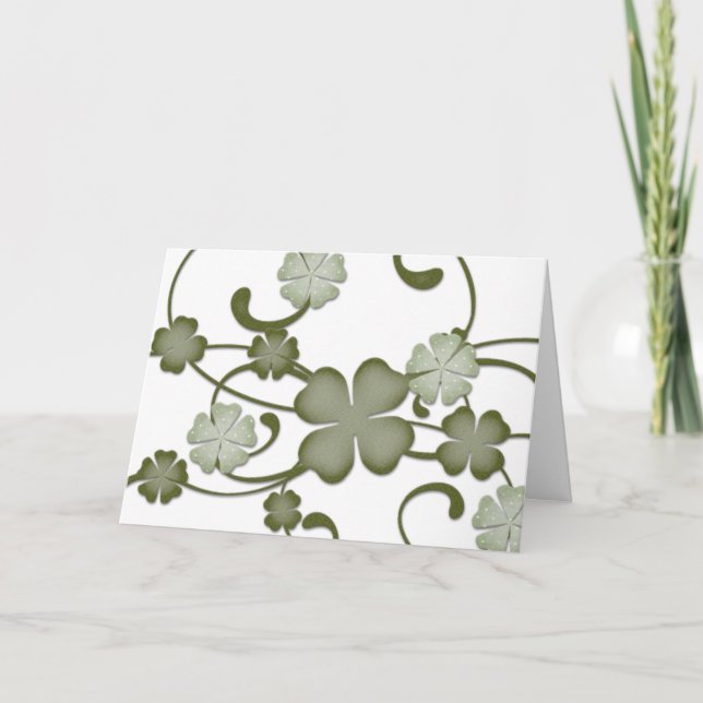 Carte d'anniversaire joyeuse de la Marche irlandai (Devant)
