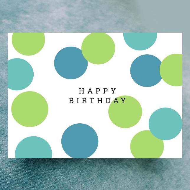 Carte d'anniversaire joyeuse et colorée vierge (Créateur téléchargé)